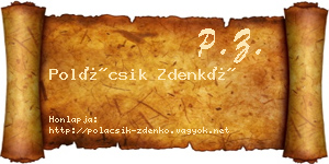 Polácsik Zdenkó névjegykártya